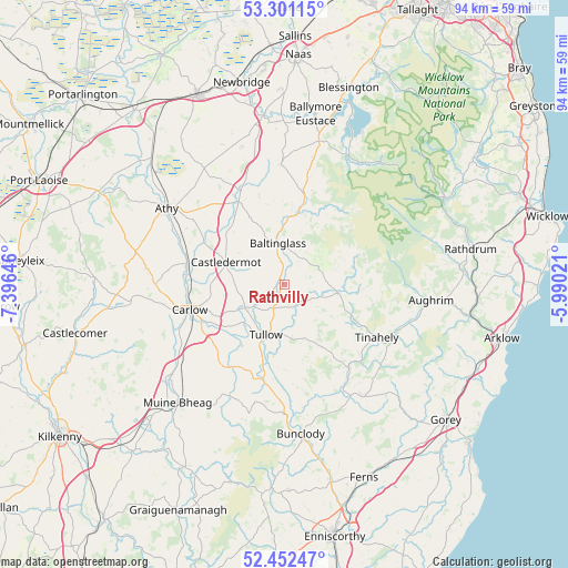 Rathvilly on map