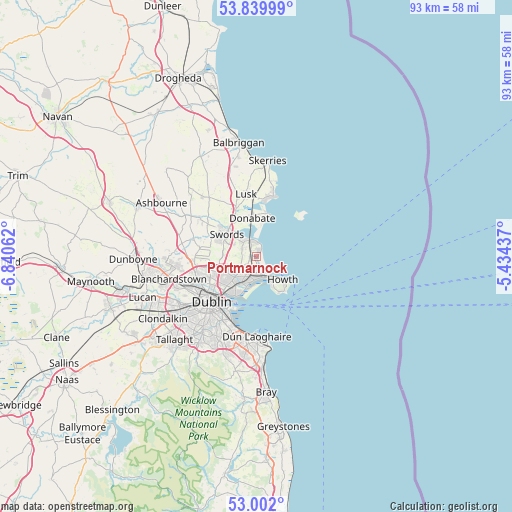 Portmarnock on map