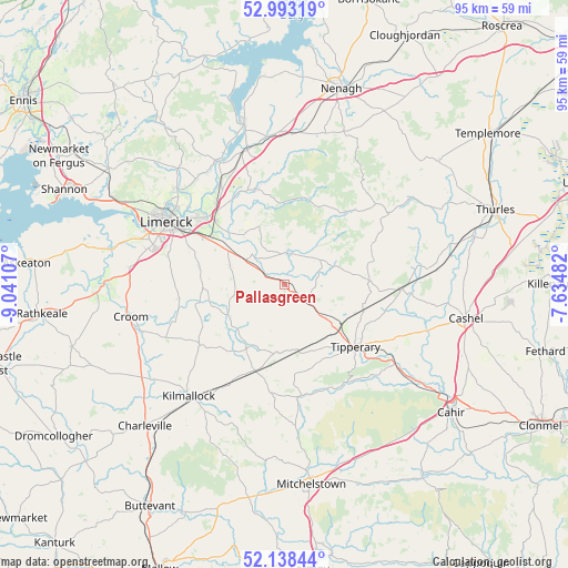 Pallasgreen on map