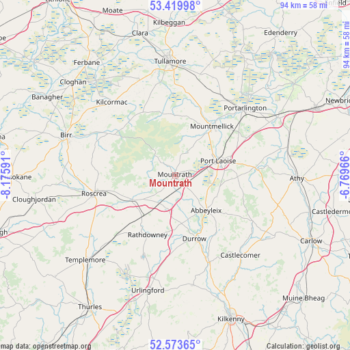 Mountrath on map