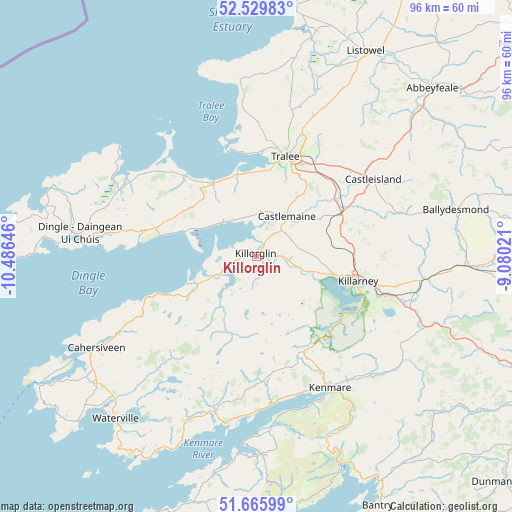 Killorglin on map