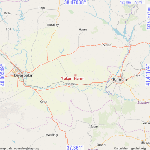 Yukarı Harım on map