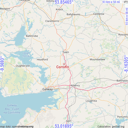 Corrofin on map