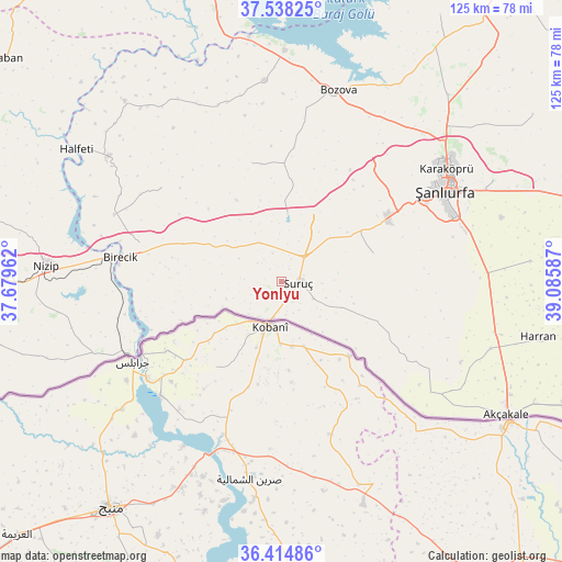 Yonlyu on map