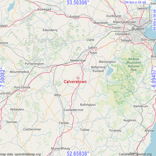 Calverstown on map