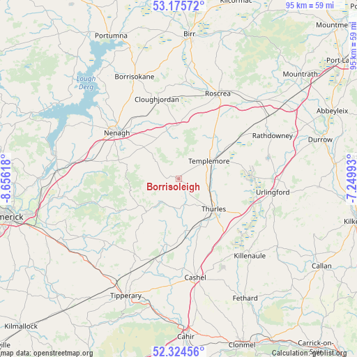 Borrisoleigh on map