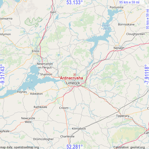 Ardnacrusha on map