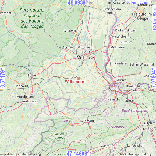 Wittersdorf on map