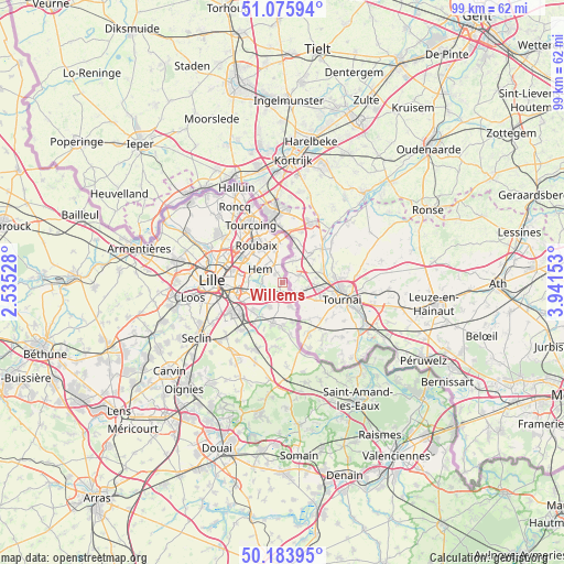 Willems on map