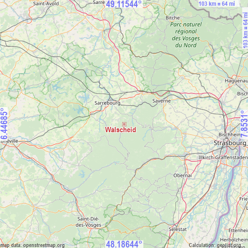 Walscheid on map