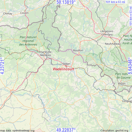 Wadelincourt on map