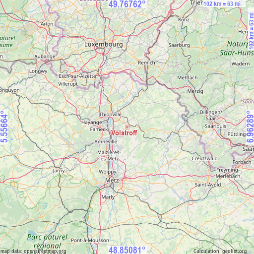 Volstroff on map