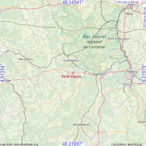 Void-Vacon on map