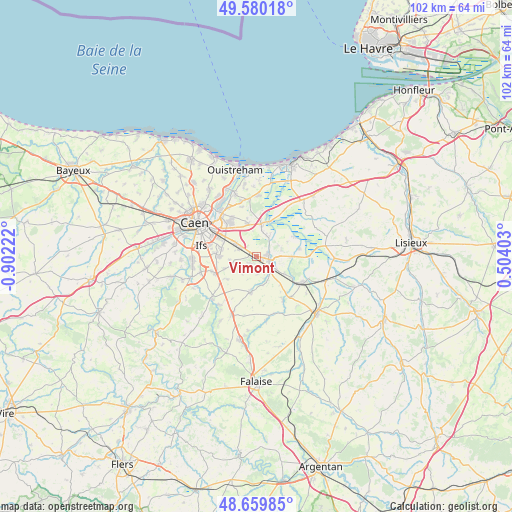 Vimont on map