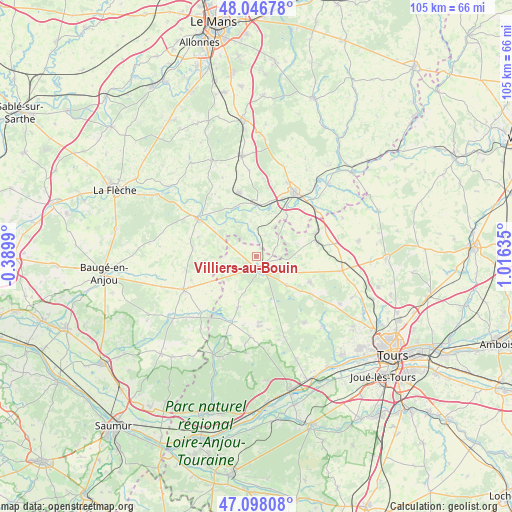 Villiers-au-Bouin on map