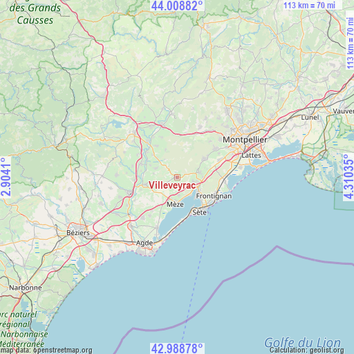 Villeveyrac on map
