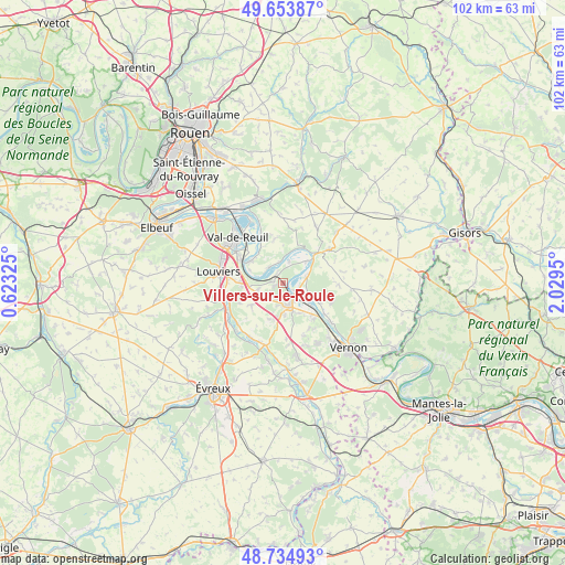 Villers-sur-le-Roule on map