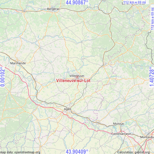 Villeneuve-sur-Lot on map