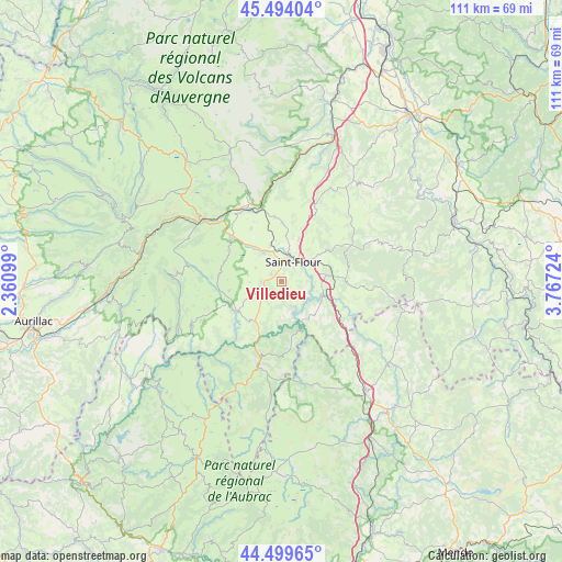 Villedieu on map