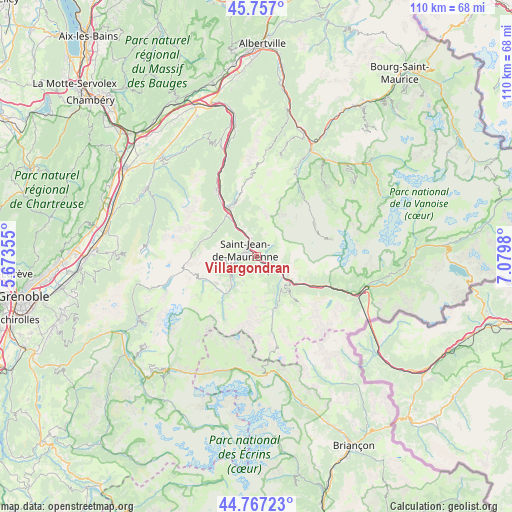 Villargondran on map