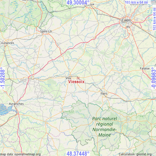 Viessoix on map