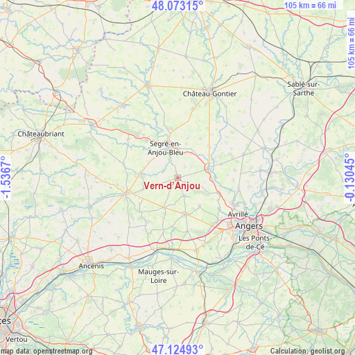 Vern-d’Anjou on map