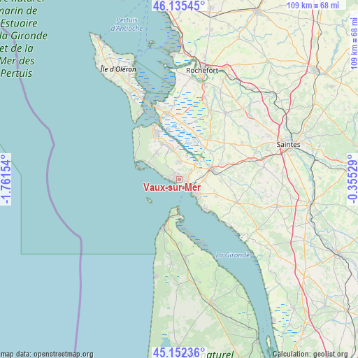 Vaux-sur-Mer on map