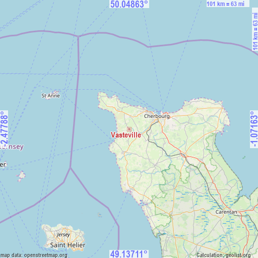 Vasteville on map