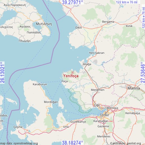 Yenifoça on map