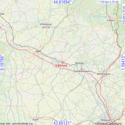 Valence on map