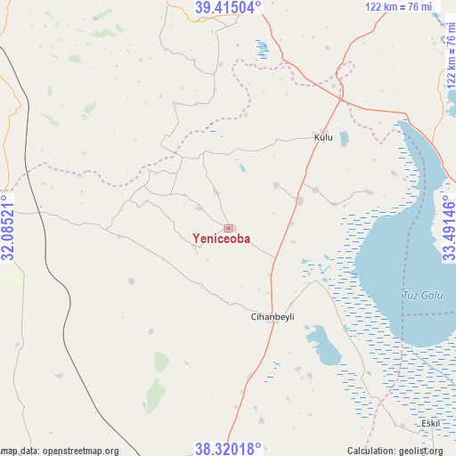 Yeniceoba on map