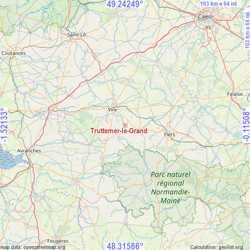 Truttemer-le-Grand on map