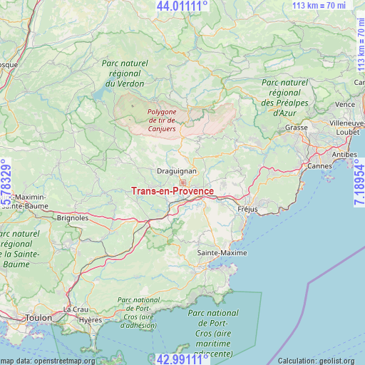 Trans-en-Provence on map