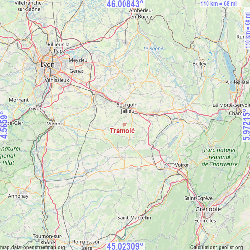 Tramolé on map