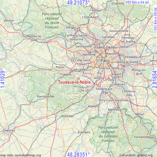 Toussus-le-Noble on map