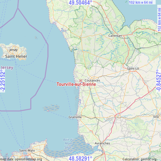 Tourville-sur-Sienne on map