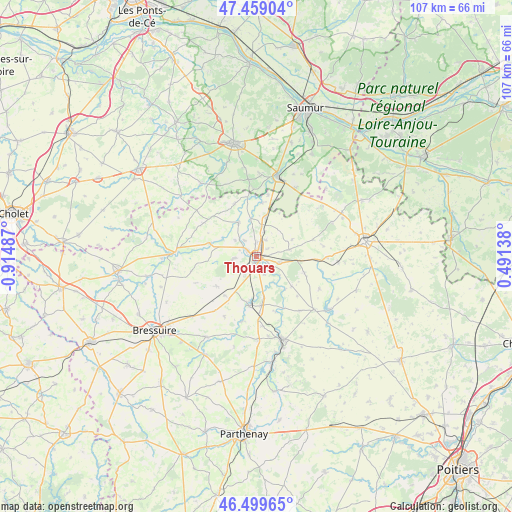 Thouars on map