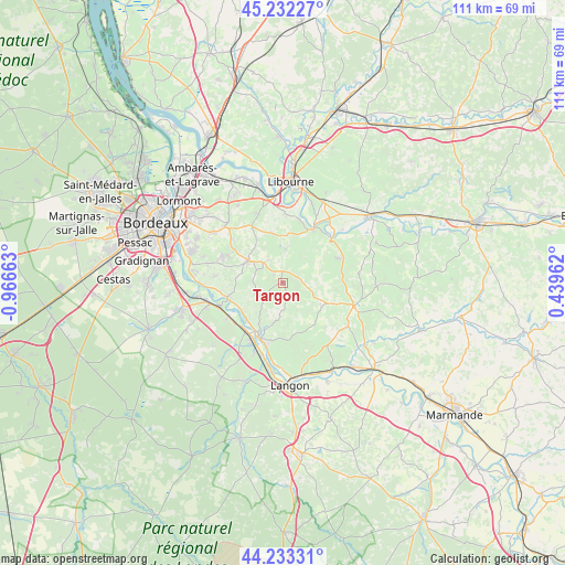 Targon on map