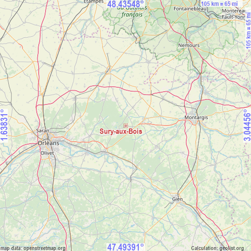 Sury-aux-Bois on map