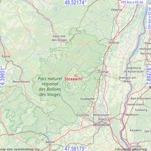 Stosswihr on map