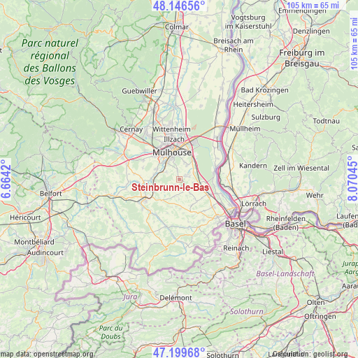 Steinbrunn-le-Bas on map