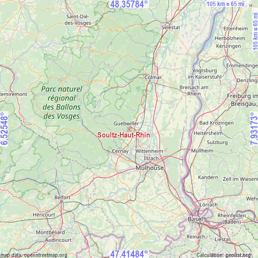 Soultz-Haut-Rhin on map
