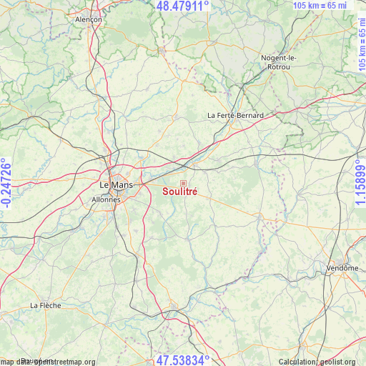 Soulitré on map