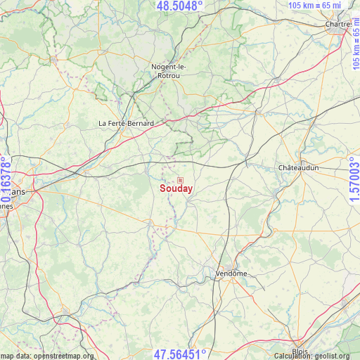 Souday on map