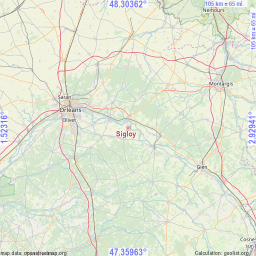 Sigloy on map