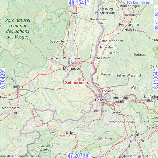 Schlierbach on map