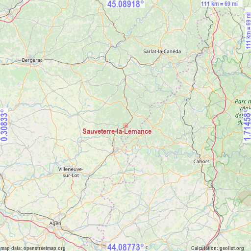 Sauveterre-la-Lémance on map