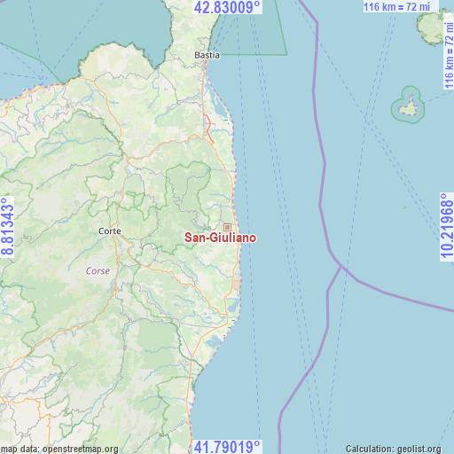 San-Giuliano on map