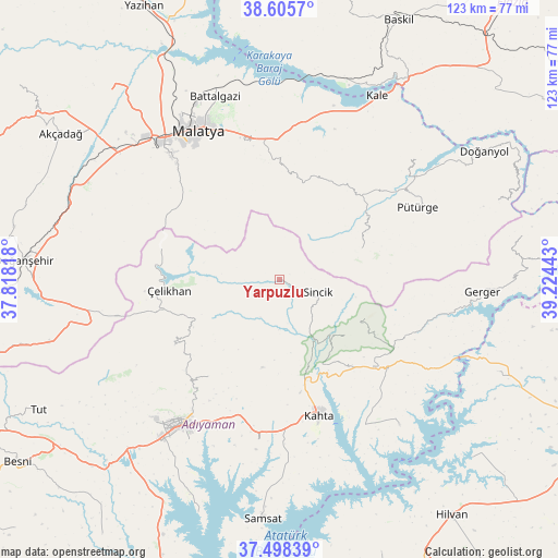 Yarpuzlu on map