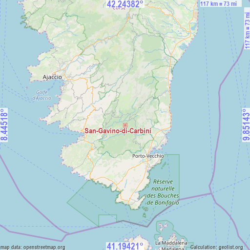 San-Gavino-di-Carbini on map